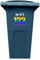Personalised Wheelie Bin Numbers 1-999 * 2 SETS* Waterproof Vinyl Stickers - (Rainbow)