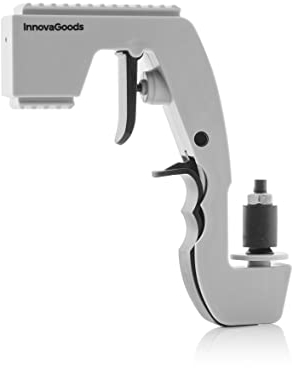 InnovaGoods® Pistola de champán y cerveza Fizzllet, abre botellas de champán y cerveza de forma rápida y fácil, con diseño de pistola y función de apertura, ideal para fiestas y celebraciones