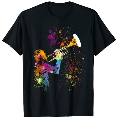 Trompete Bunt Musiker Trompete Geschenk Trompeten T-Shirt