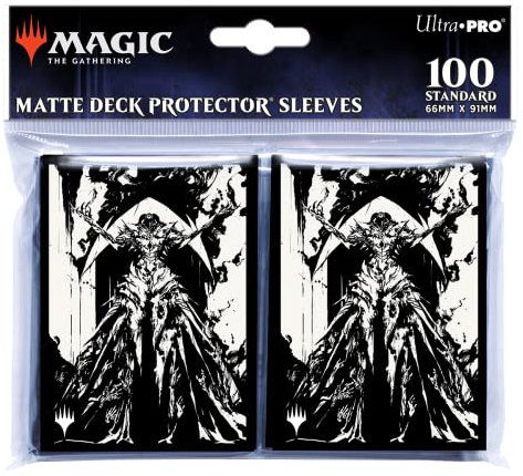 Ultra PRO - March of The Machine 100ct Deck Protector Sleeves ft. Elesh Norn for Magic: The Gathering, Protect & Store Collectible Trading Cards & Gaming Cards, Prevent Card Damage