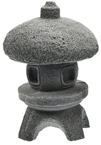 Yardwe Pavillon Der Simulationslandschaft Pagodenfiguren Bonsai-pagode Pavillon-Statue Japanische Pagodenlaterne Skulptur Asiatische Pagode Yard-dekor Zubehör Sandstein Wenchang-Turm