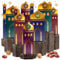 Lunarae Ramadan Kalender 2025 Set für Kinder - 30 orientalische Häuschen zum Befüllen wiederverwendbar I Eid Mubarak Dekoration I Ideal für Ramadan Deko I mit Zahlen-Aufklebern 1-30 I عيد مبارك