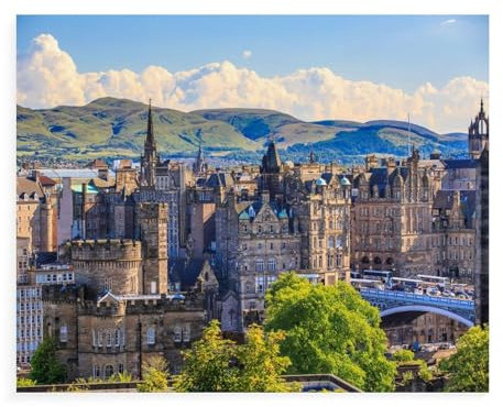 Jigsaw Puzzle 1000 Pieces,Edinburgh,Cardboard Children Toys Decompression Game(38x26cm)-122