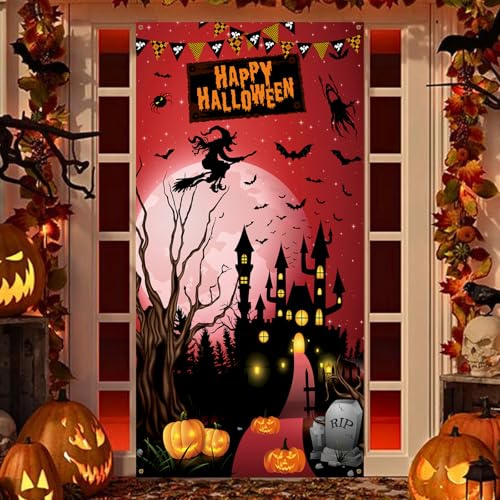 Bannière de décorations de porte d'Halloween
