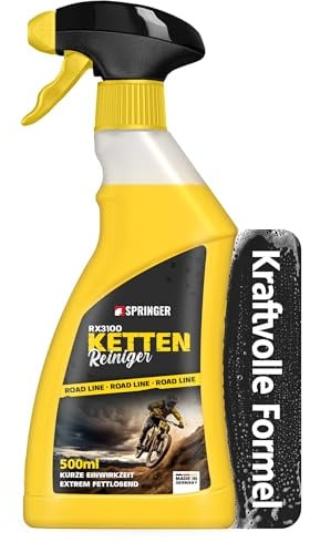 SPRINGER RX3100 Kettenreiniger 500 ml, Antriebsreiniger | Made in Germany | starke Reinigungskraft | Schutz vor Rost & Verschleiß | schonendes Fahrradketten-Spray