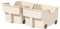 MagiDeal Lot de 2 bacs de rangement pour armoires de cuisine, boîte de rangement pour aliments, conteneur à roulettes profond pour sous-évier, comptoir de