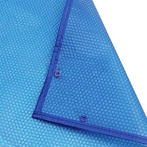 Bâche solaire pour piscine hors sol et jacuzzi - 400 microns - Couverture thermique flottante avec œillets de 1 m à 10 m (200 cm x 200 cm)