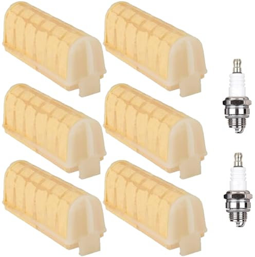 ZAMDOE MS250 Air Filter for STIHL 021 023 025 MS210 MS230 MS250C MS210C MS230C MS 250 MS 230 MS 210 Chainsaw Parts Replacement Replace 1123 120 1613, 1123 120 1612,11231201613,with Spark Plug