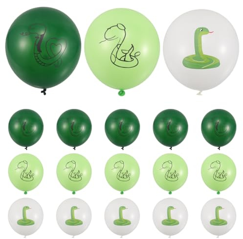 MOLUCKFU 18stücke Aufblasbarer Schlangenballon Partydeko Schlangenballons Für Geburtstag Ballon Freizeitball Partyballons Ballons Aufblasbarer Dekoration