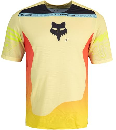 Fox MTB Flexair Elevated Jersey Trikot T-Shirt Herren (DE/NL/SE/PL, Alphanumerisch, L, Regular, Regular, Lemonade)