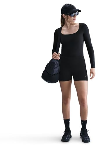 Nike Form Longsleeve-Bodysuit Für Damen, Black/Smoke Grey/Dk Smoke Grey, HQ8296-011, S