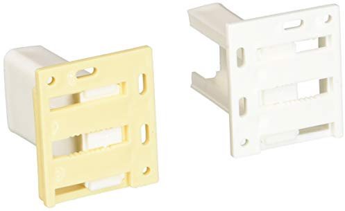 RV Designer H305, Drawer Slide Socket Set, C - Shape, Cabinet Hardware, Small, White, 2 Per Pack