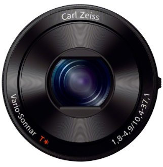 Sony Cyber-shot DSCQX100/B compact camera - digital cameras (Auto, Cloudy, Custom modes, Daylight, Flash, Fluorescent, Incandescent, Shade, Battery, Compact camera, Auto/Manual, 1440 x 1080 pixels, Lithium)