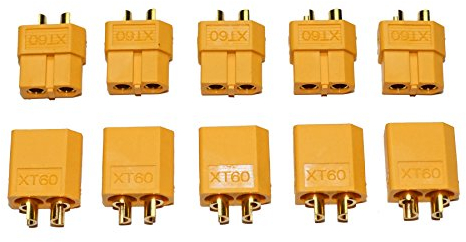 10 Stück (5 Paar) Nylon XT60 Hochstrom Stecker - Connector - XT 60