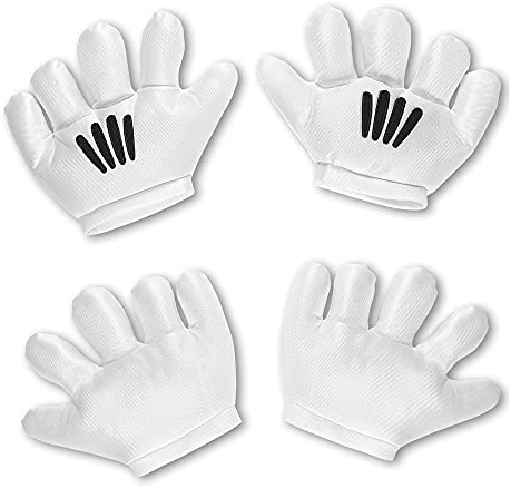 W WIDMANN MILANO Party Fashion 04119 - Cartoon-Handschuhe, Comic, Mäuschenkostüm, Karneval, Mottoparty
