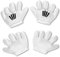 W WIDMANN MILANO Party Fashion 04119 - Cartoon-Handschuhe, Comic, Mäuschenkostüm, Karneval, Mottoparty