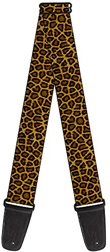 Buckle-Down Gitarrengurt, Leopardenbraun, 5,1 cm breit