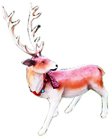 Cudek Figurenhandel XXL Premium Rentier-Hirsch~LEBENSGROSS~ca.155cm hoch~WEIHNACHTSDEKO~ELCH~Garten DEKO~Wow!