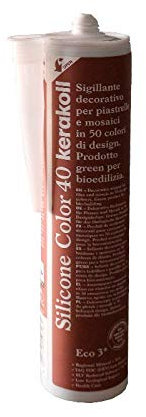 KERAKOLL SILICONE COLOR - 40 Cartuccia da 310 ml di sigillante decorativo per piastrelle e mosaici