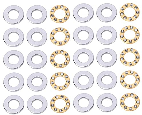 10 Stück Hochpräzise Miniatur-Kugellager Set, 6mm Innenraddurchmesser, Modell F6-12M 6x12x4,5mm für Reparatur- und Wartungszwecke