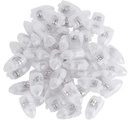 Ymiko Mini LED Ballonlichter 50 Stück wasserdicht mit Haken für Innen- und Außenbereich, LED Leuchten für Hochzeitsdekoration, Partydeko, Weihnachtsfeier, Halloween-Dekoration