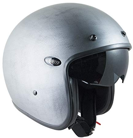 CGM Jethelm aus Faser, 177W PORTO CHALLENGE grau matt XXL (61cm)