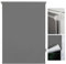 metablo Verdunkelungsrollo Klemmfix ohne Bohren Thermo Fensterrollo Rollo Seitenzugrollo Klemmrollo für Fenster & Tür Grau 45x160 cm