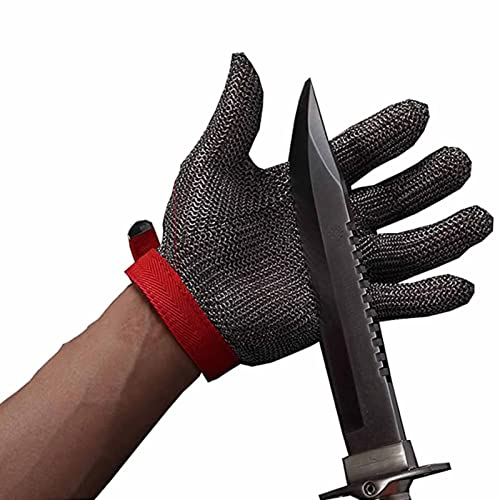 Schnittfeste Handschuhe, schnittfeste Arbeitshandschuhe, hohe Leistungsstufe 5, lebensmittelecht (Größe: S/A), 1 Stück