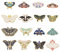 PandaHall 16 Stück Schmetterling Emaille Pin Badges Set 16 Stile Niedliche Insekten Brosche Anstecker Anstecker Anstecker für Kleidung Taschen Jacken Zubehör