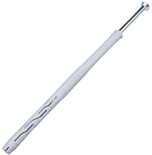 AERZETIX - C57477 - Set di 10 tasselli in plastica Ø10x180mm + 10 viti Ø7x185mm a testa fresata in acciaio - per costruzione lavori in muratura