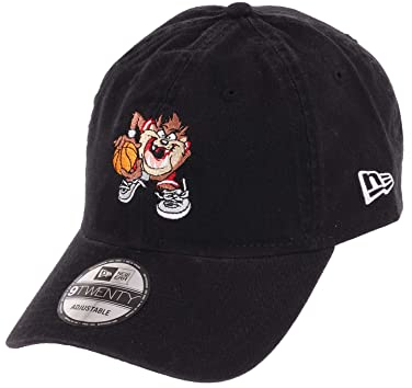 New Era Looney Tunes Taz Basketball Black 9Twenty Unstructured Strapback Cap - One-Size