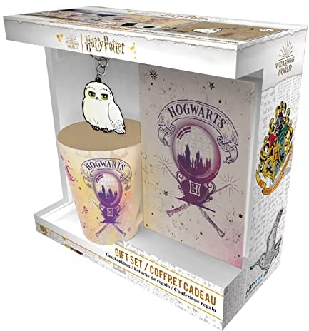 ABYSTYLE - HARRY POTTER Coffret cadeau Poudlard Mug + Porte-clés + Cahier