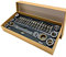 MAGIC SELECT Kit Llave de Trinquete Articulada (23PCs). Juego de Llave con 72 Dientes, 16 Puntas de Destornillador y 6 Mangas Reductoras/Brocas. Herramienta de Reparación Multifunción. Acero CRV.