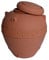SERBATOIO ACQUA, ALIMENTI IN POLIETILENE ORCIO COLOR TERRACOTTA, ANFORA DA GIARDINO (300 litri)