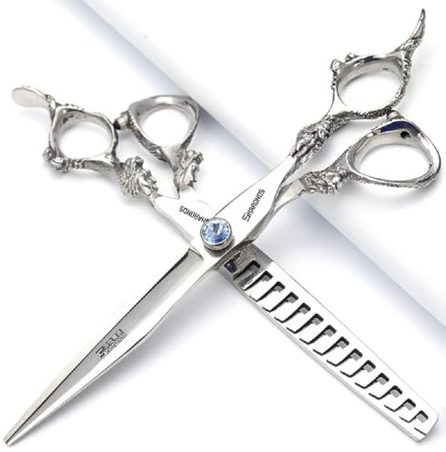 6/7/8/9-inch Professional Hair Clipper Set(7 inches, 2 Pieces) | Stainless Steel Sharp Hair Clippers, Hairdresser Specific Scissor