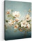 MuchoWow© Bilder 50x70 cm Wohnzimmer Deko Modern Wandbild Foto auf Leinwand Bild Schlafzimmer Room Decor Geschenke Vintage - Blumen - Weiß - Zweige - Natur