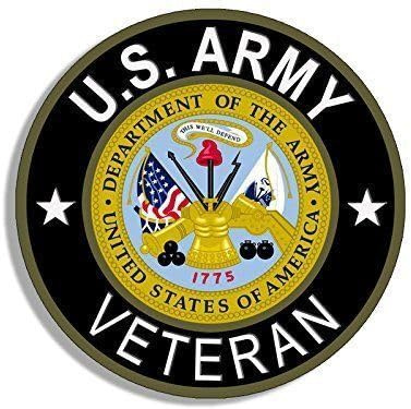 United States Army Veteran Seal F2566 Abzeichen-Aufkleber 12 cm | Selbstklebende Folie; wetterfest, UV- und waschanlagenbeständig