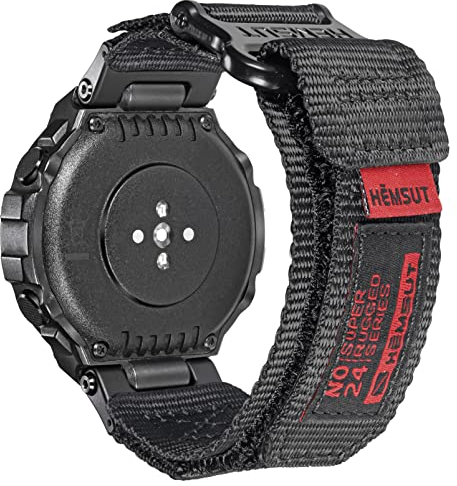 Torbollo Bracelet de Montre Compatible Avec Amazfit T-Rex/T-Rex 2/Pro/Ultra - Bracelet de Sport Robuste en Nylon Avec Fermeture Design Boucle Tissée