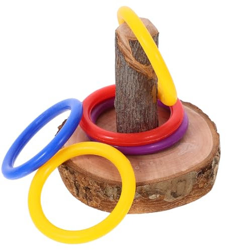 PATKAW 1 Set Papageien-Puzzle-Spielzeug Vogel-Ring-Spielzeug Farbzaun-Trainingsvogel Lernspielzeug Für Papageien Aras Papageien Caiques Graupapageien