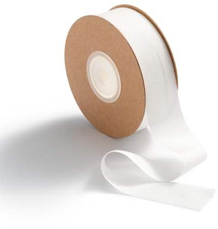 MORSUNBELA Geschenkband Weiss Dekoband Weiß Schleifenband Weißes Chiffonband, 2,5 cm x 23 m, Chiffon Seidenband