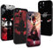 PBNDJVG 4 Stück Handyhülle für Apple iPhone 15 6.1'' Anime Uchiha Sasuke Itachi Manga Muster Design Junge Case All Inklusiv Linsen Schutzhülle Stoßfest TPU Silikon Weich Ultra Dünn Cover, 01