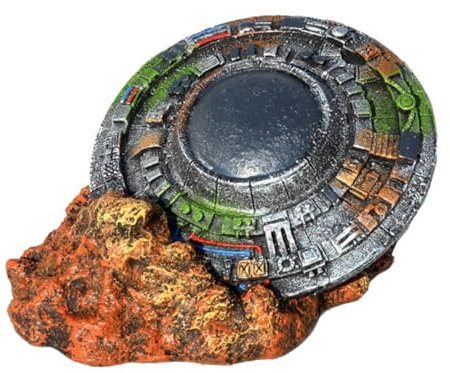 Angoily 2piezas Adorno De Acuario UFO Creativa Decoración De Pecera Espacial para Paisajismo y Escondite De Peces Ornamentación De Nave Espacial y Elegante