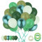 Luftballons Grün Ballons Geburtstag 60 Stück Birthday Balloons Set 30cm Latex Luftballon Geburtstagsdeko Grüne für Hochzeit Babyparty Verlobung Party Taufe Dekoration