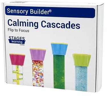 Stages Sensory Builder : calmant les cascades avec minuteur de mouvement liquide pour soulager l'anxiété et le stress pour les enfants et les adultes