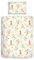 Träumschön Premium Kinderbettwäsche 100x135 + 40x60 cm - Nilpferd Design Beige - Sommer Bettwäsche aus Baumwolle – Weich, Atmungsaktiv & Hautfreundlich - bügelfrei