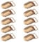 Ruiwaer 10 Stück goldene Hosenträger-Clips aus Eisen, goldene Halter, Stoff-Clips, bronzefarbene Clips, Verschlüsse, Entenschnabel-Clips für Overalls, Hosenträger und Hosen