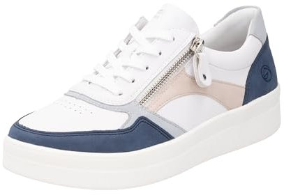 Remonte Damen D0J01 Sneaker Low, Weiss 85, 39 EU