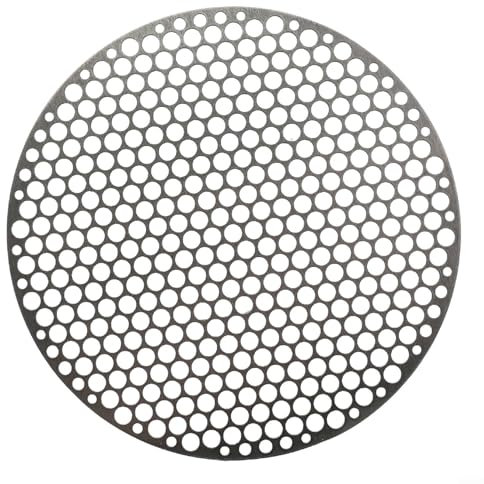 Stainless Steel Round Grill Net BBQ Mat, Carbon Furnace Steam Nets Barbecue Rack, Reusable Fire Pit Grate Barbecue Mesh, Round Steaming Cooling Rack(26CM)