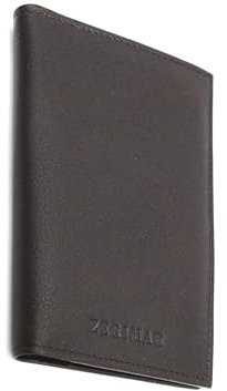 Zerimar Reisepasshülle Filz | Pass Tasche | Passport Holder |Reisepass hulle | Passport Cover | Hülle reisepass Leder | 14,5x10 cms Braune Farbe