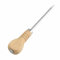 100mm (4) Bradawl Tool with Wooden Handle - Versatile Awl Tool Tailor Sew Tip Needle Sewing Pricker for Wood, Leather, and Crafting（2 PCS）